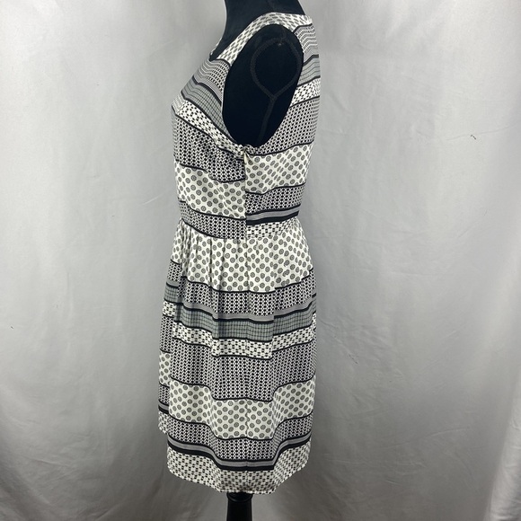 Jack by BB Dakota Black and White Sleeveless Skater Dress with a Pleated Skirt - Picture 7 of 11